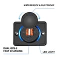 thumbnail image 4 of Powstation RV Modification Charger 12-24V 3.1A Dual USB Charger Power Outlet Accessories Camper Bus Boat QC3.0 PD3.0 Charger ,RV Tool, 4 of 7