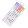 thumbnail image 4 of Stylos à Double Pointe, 6 Pcs Stylo Enlumineur Courbe Stylos Courbe Colorés Marqueurs Courbe Matériaux de Qualité, 4 of 9