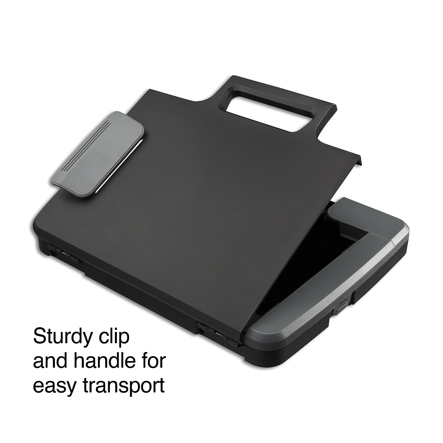 Staples Plastic Storage Clipboard Letter Size Black 2/Pack ST28541-CCVS