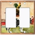 thumbnail image 6 of Metal Light Switch Plate Cover Countryside Cow Pig Chicken Animal Farm ANM007, 6 of 13