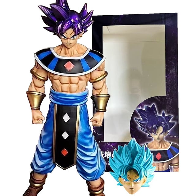 Figuras de acción de Gk Dragon Ball Z, Son Goku, Gods of Destruction, PVC, 30cm, Anime Saiyan, Hakaishin, Beerus, Goku, estatua, modelo de juguete