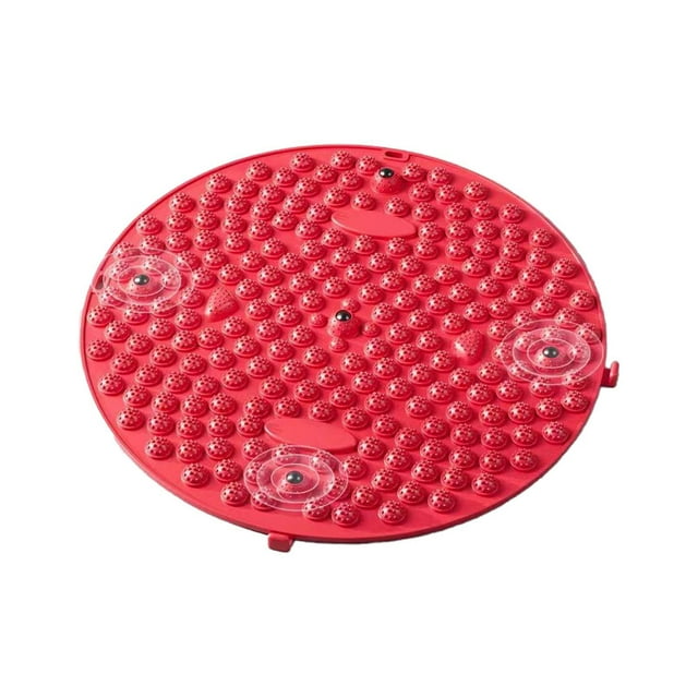 Almohadilla de de pies, almohadilla de pie de 55 cm, alfombrilla de acupresión redonda, alfombrilla de de pies portátil, alfombrilla de Rojo
