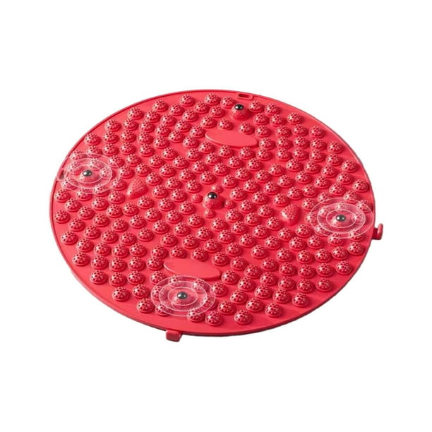 Almohadilla de masaje de pies Almohadilla de masaje Plegable Antideslizante Redonda Silicona Flexible De pie Rojo