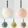thumbnail image 4 of Loofah-Bath-Sponge Set by Shower Bouquet 2-Pack, Extra Large Mesh Pouf Soft Scrubber for Men and Women - Exfoliate with Big Black & White Gentle Cleanse in Beauty Bathing Accessories, 4 of 6