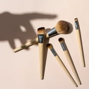 EcoTools Start the Day Beautifully Makeup Brush Kit with Storage Tray, 6 Piece Set
