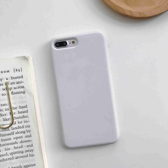 Liquid Silicone Gel Rubber Shockproof Shell Ultra-Thin [Slim Fit] Soft 4 Side Full Protection Cover, For iPhone 6 6s, white