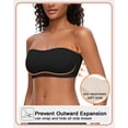 thumbnail image 4 of Strapless Bra for Women Non-Slip Silicone Seamless Wireless Bandeau Tube Top Bra pads Push Up Bra,Clear Bra Straps Included, 4 of 6