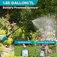 thumbnail image 6 of Garden Sprayer, Lawn Sprayer 1.85 Gallon Battery Powered 0-60 PSI - 12V 2Ah Rechargeable, Wide Mouth Lid, Adjustable Strap for Weeding & Lawn Care, 6 of 7