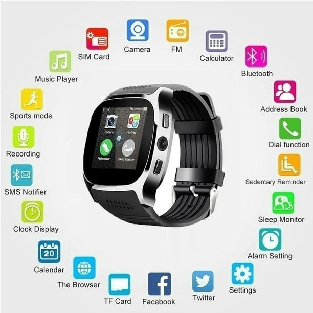 Smartwatch con Whatsapp,Bluetooth Smart  Smart watch, Bluetooth watch, Ios  phone