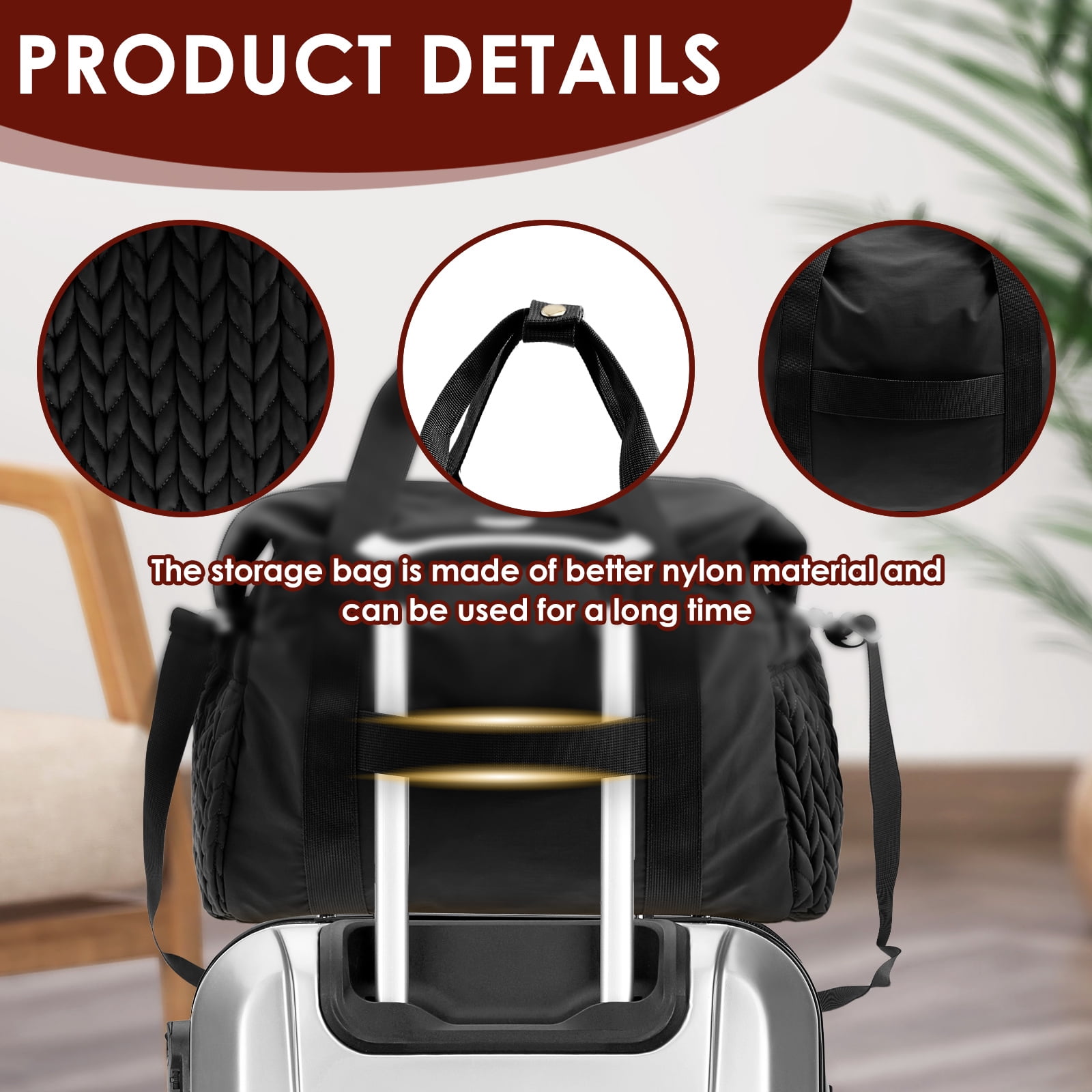 Diaper Bag Tote Sturdy Kids Diapers Bag Versatile Traveling Diaper Bags Portable Baby Bag with Pacifier Case Easy to Clean Mom Hospital Bag for Babies