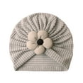 thumbnail image 3 of Gzbliryd Cute Summer Beach Sun Hat Summer Upf 50+ Summer Hat for Girls Baseball Cap Hat (Grey,0-36 Months), 3 of 3