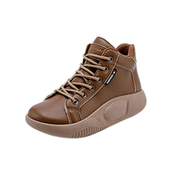Women Casual Shoes Athletic Sneakers Ankle Booties Nonslip Breathable Lace up Shoes for Running Trekking Autumn Spring Outdoor Ladies Girls 37Yards