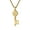 Gold Color, variant on 14K Yellow Gold St Benedict Medal Key Necklace For Women Golden/Silver Color Metal San Benito Key Choker Necklaces