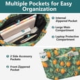 thumbnail image 3 of FORMRS Tote Bag for Women Quilted Large Capacity Travel Work Carry On Shoulder Handbag, Orange Tree Pattern, 3 of 7