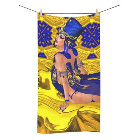 MYPOP Egyptian Woman Shower Towel Bathroom Bath Towel 30x56 inches