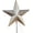 Color:Silver, variant on Starry Nights Tree Topper– 5 Point Resin Tree Top Star, Whimsical Holiday Christmas Tree Decorations, Elegant and Dazzling Star for Holiday Home Décor