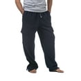 thumbnail image 2 of Pro Club Men's Heavyweight Fleece Cargo Pants, 4X-Large, Black, 2 of 8