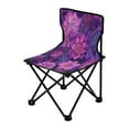 thumbnail image 2 of 600D Oxford Camping Chair Portable Foldable Chair Supports 220 lbs for Picnic, Fishing, Backpacking Lavender Bohemian Pattern, 2 of 8