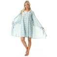 thumbnail image 2 of Casual Nights Women's Sleepwear 2 Piece Nightgown and Robe Set - Blue, 2 of 2