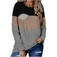 thumbnail image 2 of Bovxnpu Maternity Clothes For Women, Women's Maternity Shirts Pregnancy Tops Breastfeeding Shirts, Ladies Fashion Solid Color Long Sleeve Pregnant Woman Breastfeeding Casual Top L, 2 of 7