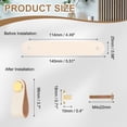 thumbnail image 2 of Uxcell Leather Drawer Pulls Leather Handle Center Cabinet Dresser Knobs with Screws for Dresser Cupboard Closet Doors Cream, 2 of 6