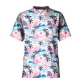 thumbnail image 1 of Plus SizePrinted Scrub Working Uniform Tops For Men's Cross V-Neck Short Sleeve Fun T-Shirts Workwear Tee With Pockets S, 1 of 3