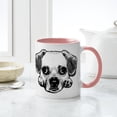 thumbnail image 6 of CafePress - Black & White Puggle Mug - 11 oz Ceramic Mug - Novelty Coffee Tea Cup, 6 of 6