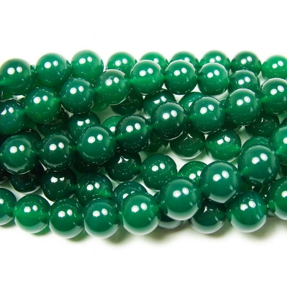 6mm 15 Inches Dark Green Agate Round Beads Genuine Gemstone Natural Jewelry Making