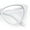 White, variant on Classic Womens Gothic Clear Lens Cat Eye Glasses Black