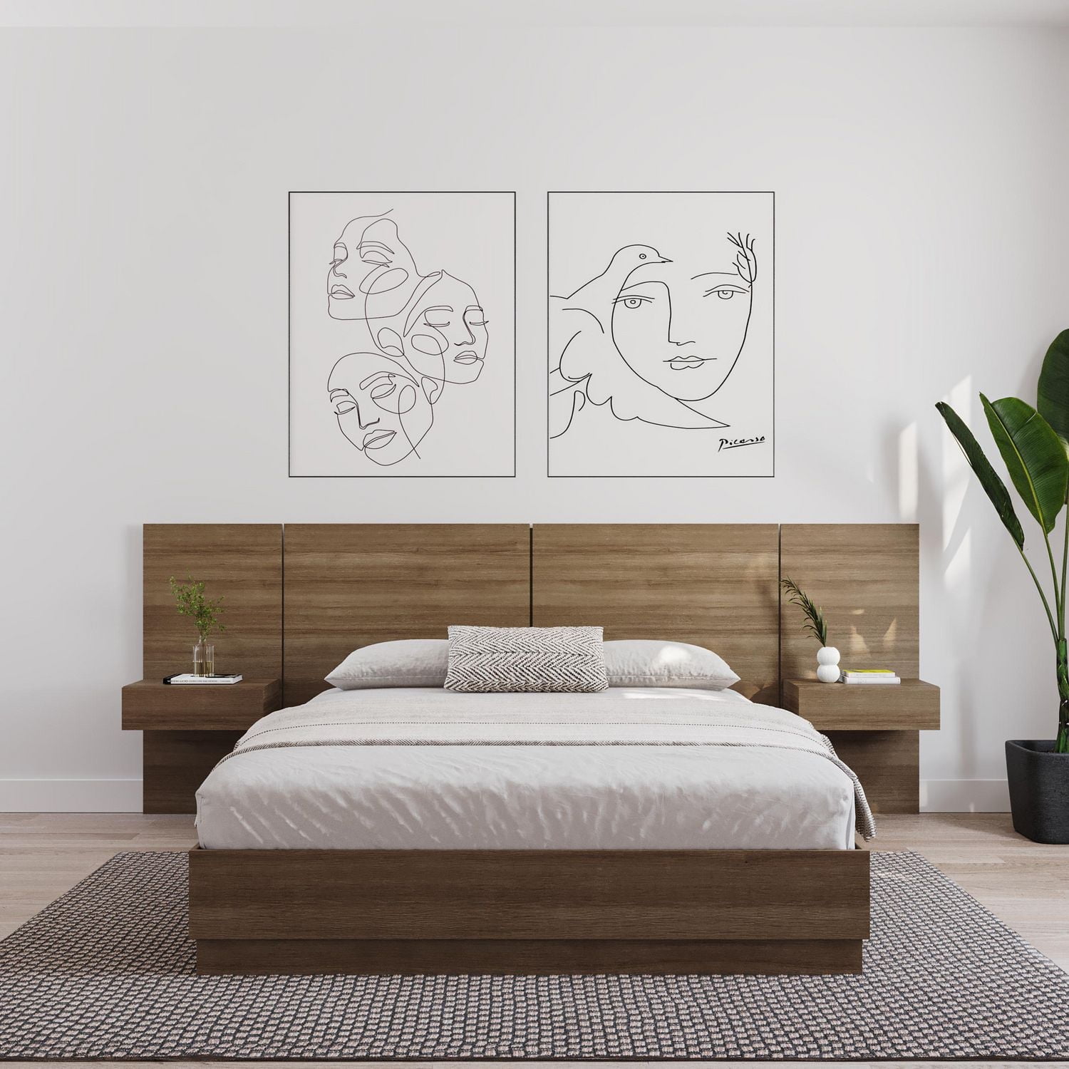 Nexera Milano Floating Nightstand Extension Panel