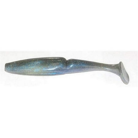 UPC: 0024395010222 | Gambler Little EZ 3 3/4 inch Segmented Paddle Tail Swimbait (Ghost Shad)