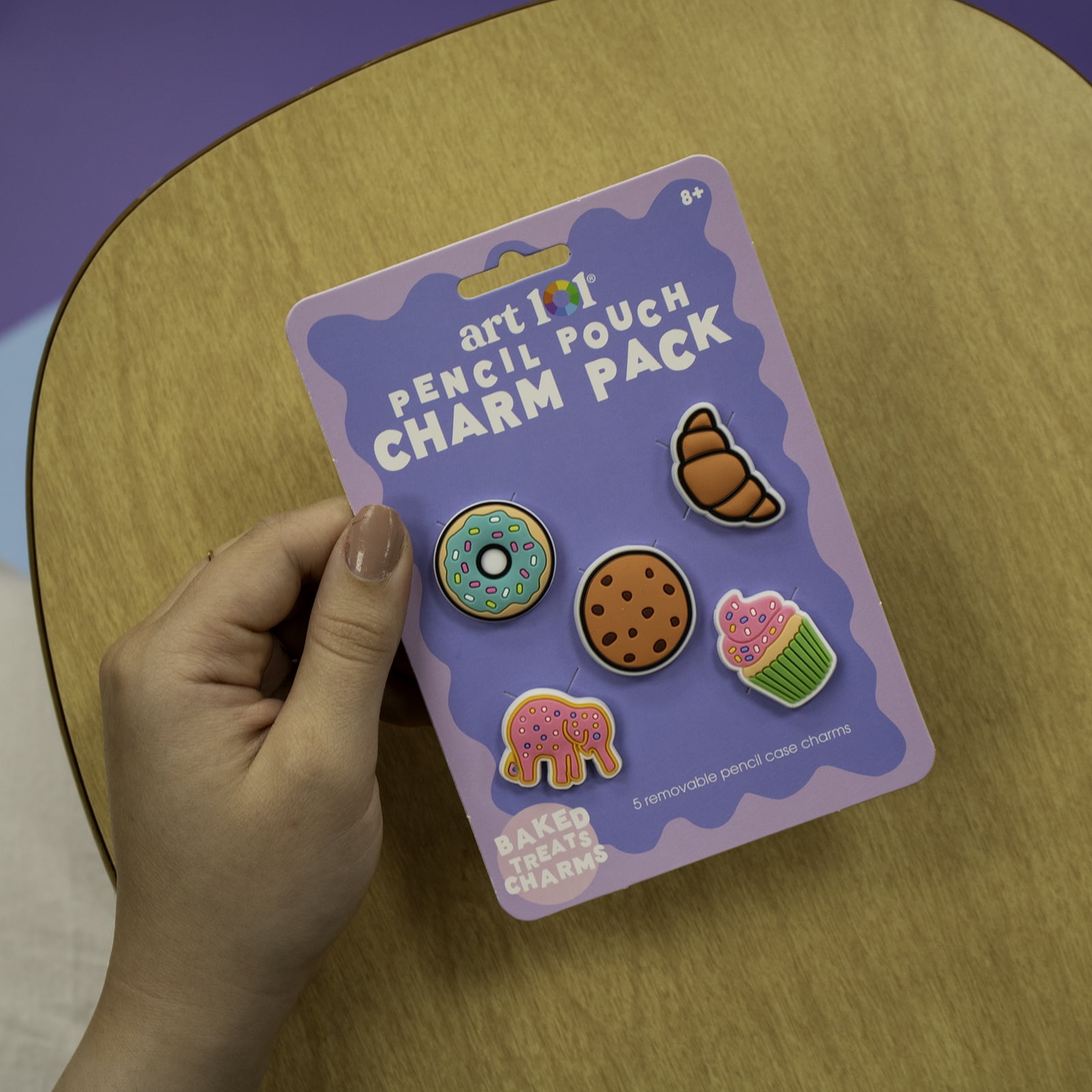 Art 101 Sweet Treat Charms-Pencil Case Accessory, Back to School, 5-Pack