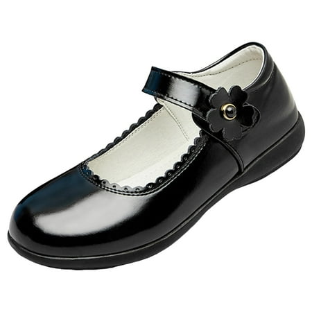 eczipvz White Ballet Shoes for Girls Oxford Wedding Dress Shoes Classic School Uniform Flats Formal Casual Loafer for Toddler Little Kid Grey 12.5