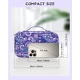 thumbnail image 2 of Bolsa de Maquillaje de Viaje Relavel Pequeña Floral con Compartimento para Brochas, 2 of 9