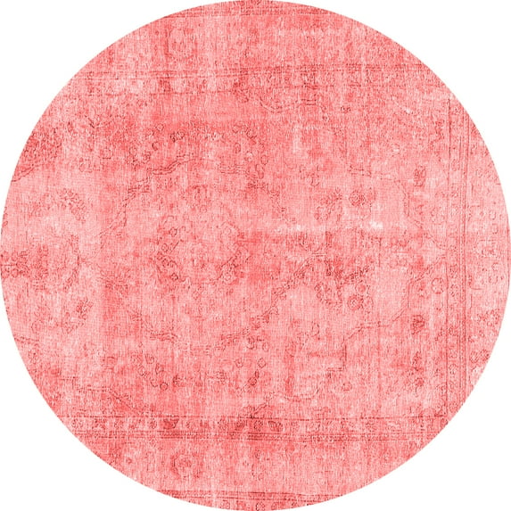 Ahgly Company Indoor Round Persian Red Traditional Area Rugs, 3' Round