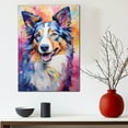 thumbnail image 3 of Collie Dog Gift - Art Bedroom - Graffiti Dog Wall Art For Living Room Large Size Modern Home Wall Decor Abstract Canvas Wall Art Ready to Hang Size 11''x17'', 24''x36'', 3 of 4