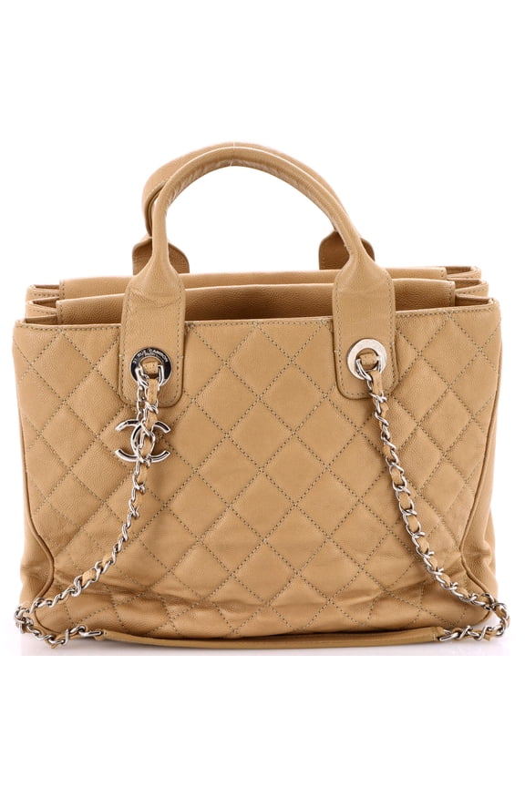 Pre-Owned Urban Companion Top Handle Shopping Tote Quilted Caviar Large By Rebag