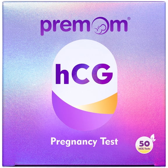 Premom hCG Early Detection Test Strips, 50 Count