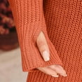 thumbnail image 4 of Karymi Womens Dresses Turtleneck Sweater Dress, Long Sleeve Oversized Loose Fit Side Split Hem Warm Casual Shift Dresses, 4 of 6