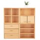 thumbnail image 2 of Fockety Cabina de exhibición de Madera Kit de casa de mu?ecas Accesorios de casa de mu?ecas en Miniatura Muebles de Madera en Miniatura para casa de mu?ecas(Wood Color) Khall YX02240-02, 2 of 6