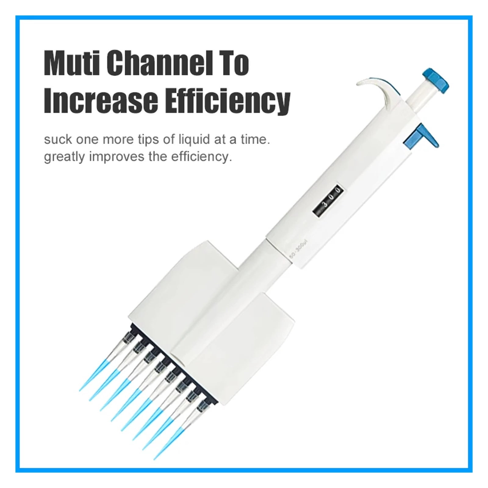 Multichannel Pipette Accurate and Calibrated pipette Mechanical Adjustable Volume Pipettor 8/12 Channels ,Precision & Accuracy