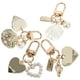 thumbnail image 5 of 4 llaveros de concha de perla sintética para mujer, llaveros de concha de perla, preciosos llaveros, 5 of 8