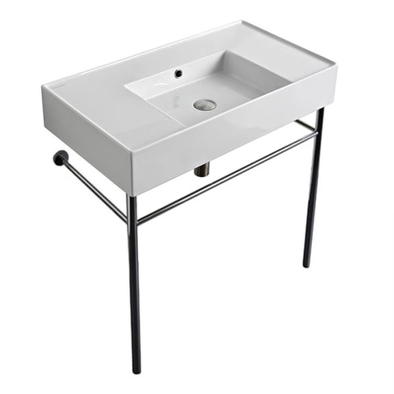 Nameeks Scarabeo 5123-Con-No Hole Scarabeo Teorema 2.0 32" Rectangular Ceramic Console