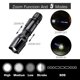 thumbnail image 3 of (2 piezas) LE1000 Potente linterna LED, súper brillante, tamaño de bolsillo, liviana, adecuada para acampar, andar en bicicleta, correr, pasear perros y más para uso en exteriores, 6 baterías AAA incl, 3 of 5