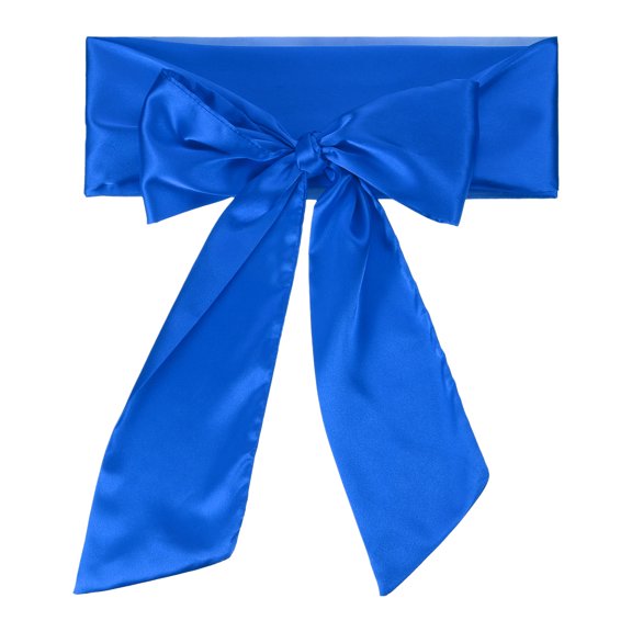 Uxcell Satin Sash Belt, Wedding Party Bridal Blank Satin Waist Belts Prom Accessory for Graduation Birthday Decoration DIY Accessory Homecoming, Bright Blue
