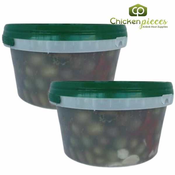 Sardo Foods Party Mix Olives Large Bulk 2.4Kg/5.29 LBS-(2 PACK)