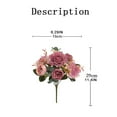 thumbnail image 3 of Fall Flowers Artificial for Decoration - Dienrx Flowers Silk Flowers 2Pcs Peony Artificial Flowers Real and Look for Home Wedding Centerpiece Table Decoration Mother' Day Birthday Gift for Women Girl, 3 of 9