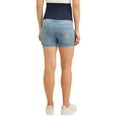 thumbnail image 4 of Oh! Mamma Maternity Distressed Overbelly Denim Shorts - Available in Plus Sizes, 4 of 4
