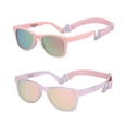 thumbnail image 2 of COCOSAND Baby Sunglasses with Strap Classic Square Frame UV400 for Infant Toddler Boys Girls Age 0-24 Months , 2-Pack, 2 of 8