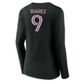 thumbnail image 3 of Women's Luis Su-rez Black Inter Miami CF Team Authentic Player Name & Number Long Sleeve V-Neck T-Shirt, 3 of 3